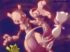 Mewtwo and Pikachu